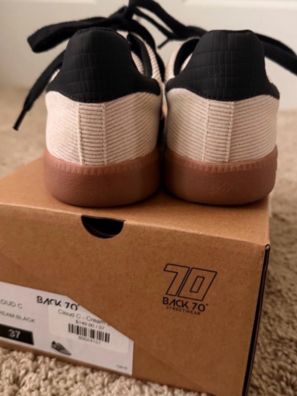 BACK 70💕 Cloud C 💕 Cream Black - Picture 4 of 4